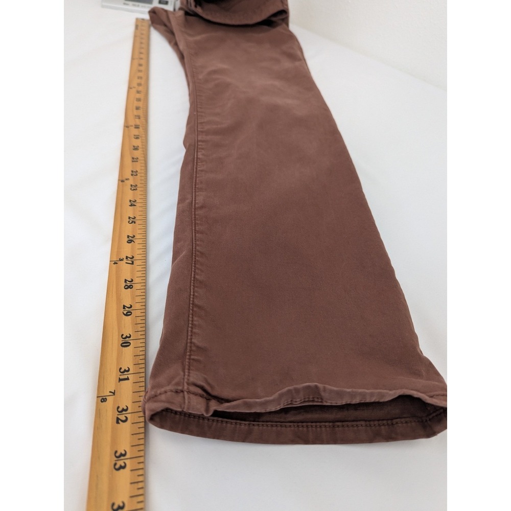 Mavi Zach Straight Leg Twill Pants Mens Size 32x34 Mocha Brown Cotton Stretch - Picture 8 of 10